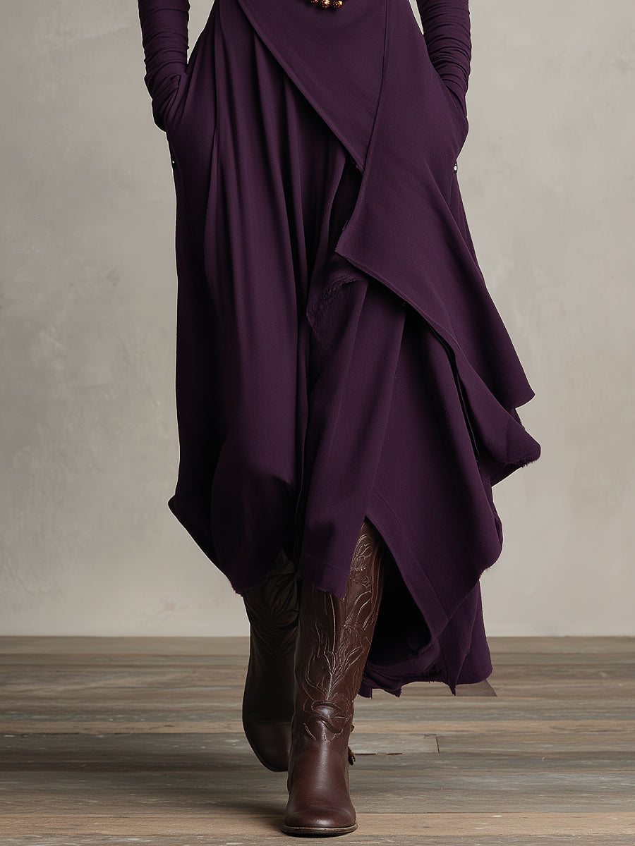 Natalie | Elegancka Sukienka z Drapowaniem