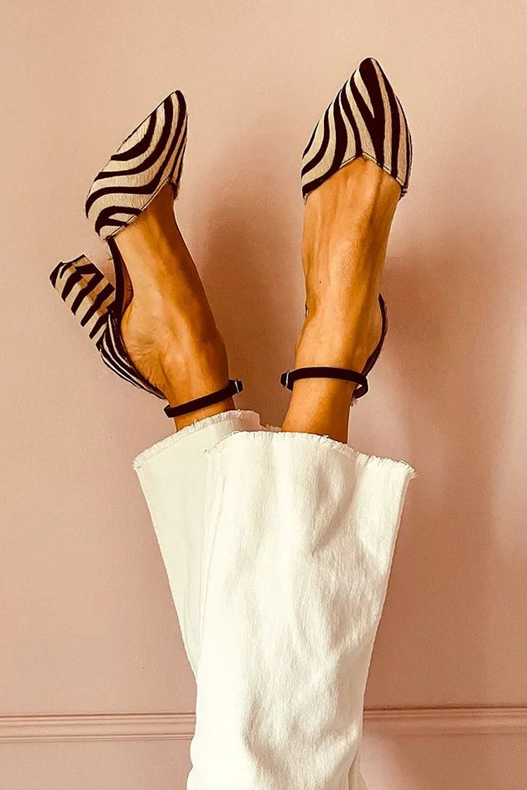Keren™ | Szpilki z Wzorem Zebra