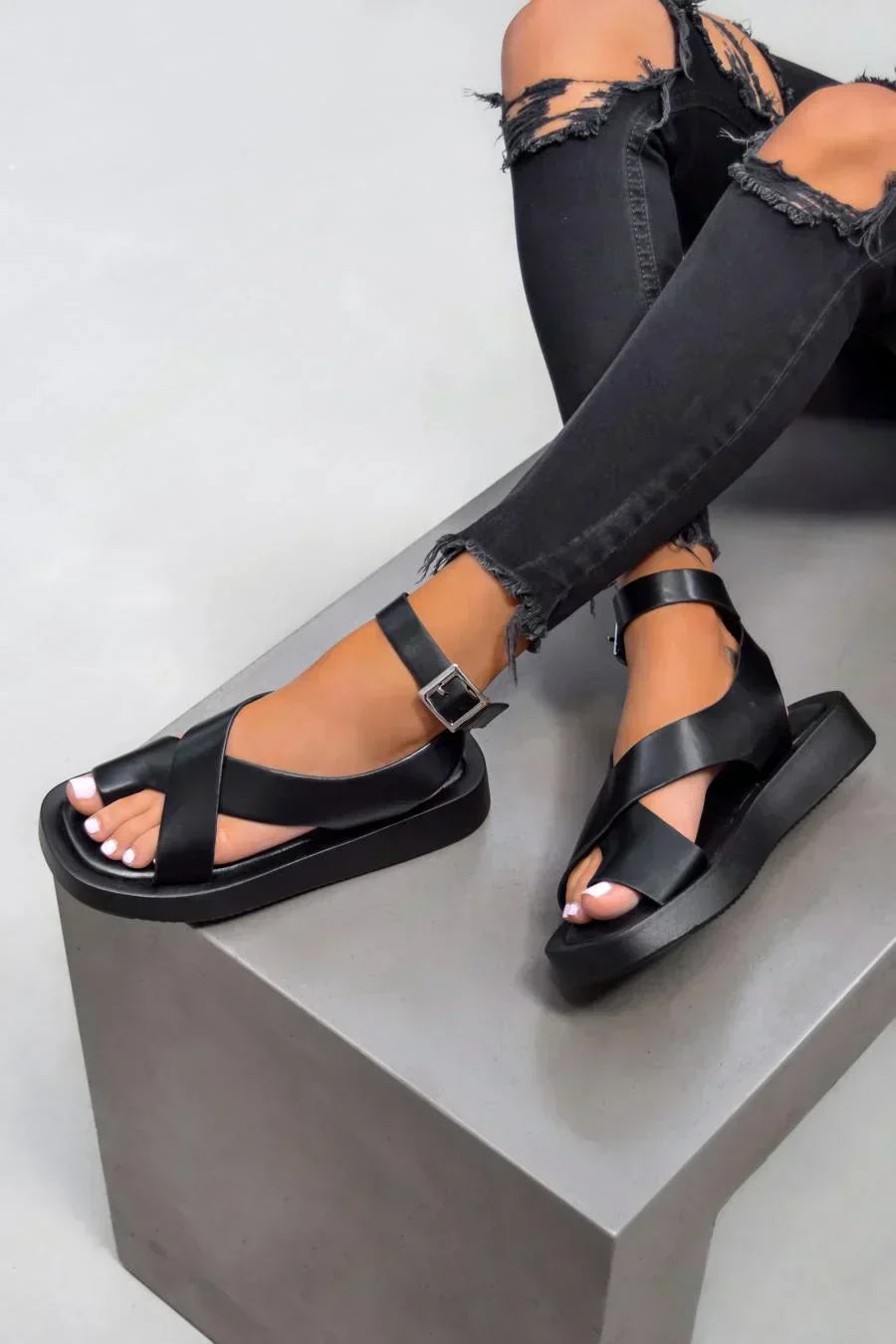 Eleganckie i Casual Sandali Petra