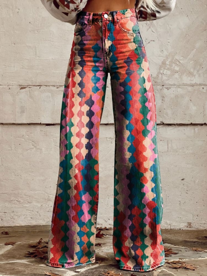 Amélie - Eleganckie Boho Spodnie