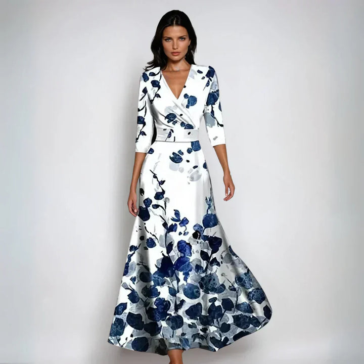 Eliana™ | Elegancka Sukienka A-Linia w Kwiaty