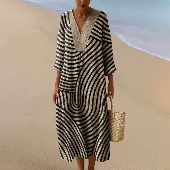 ELARA™ | MONOCHROMATYCZNA SUKNIA MAXI