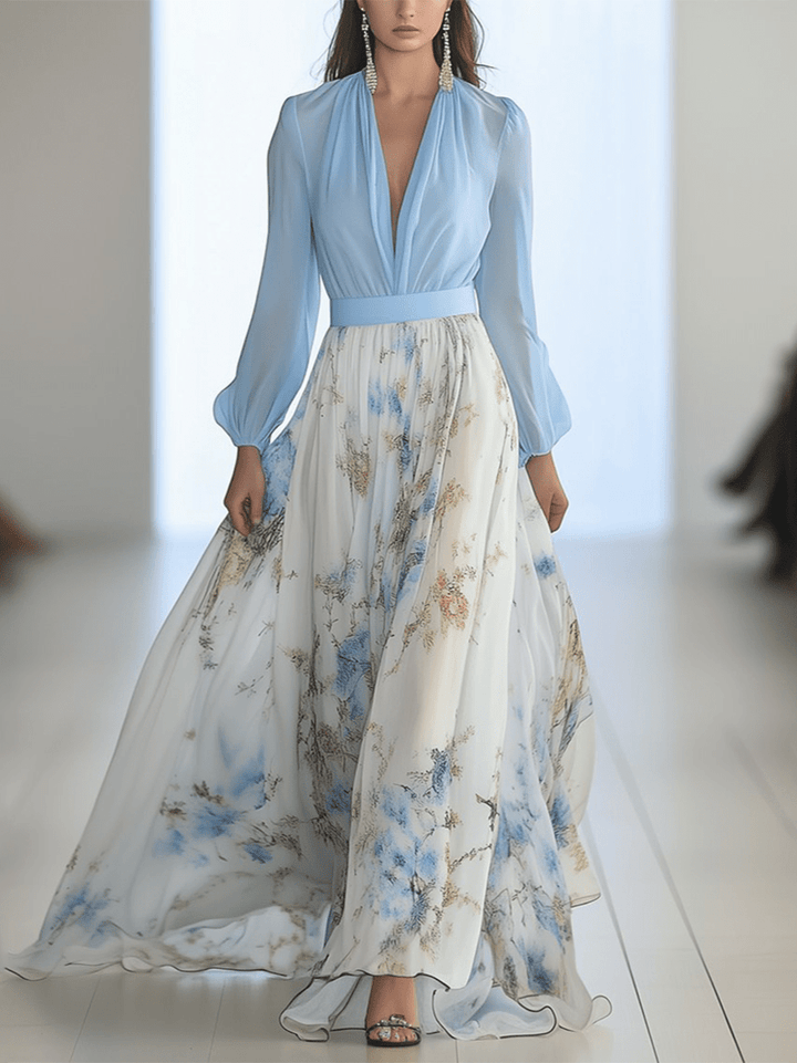 Peniel™ | Elegancka Kwiatowa Sukienka Maxi
