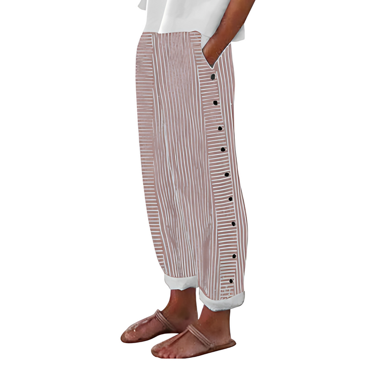 Dagny | Eleganckie Letnie Spodnie w Paski