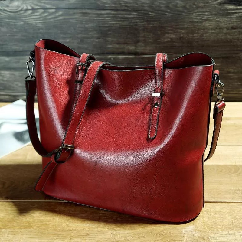 Nicole - Vintage Skórzana Torebka Przez Ramię