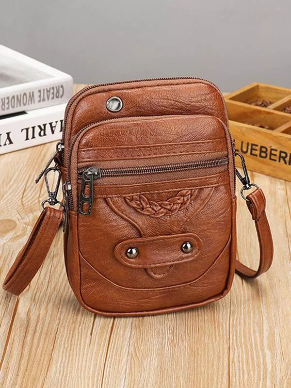 Vellana - Vintage Skórzana Torba Na Ramię
