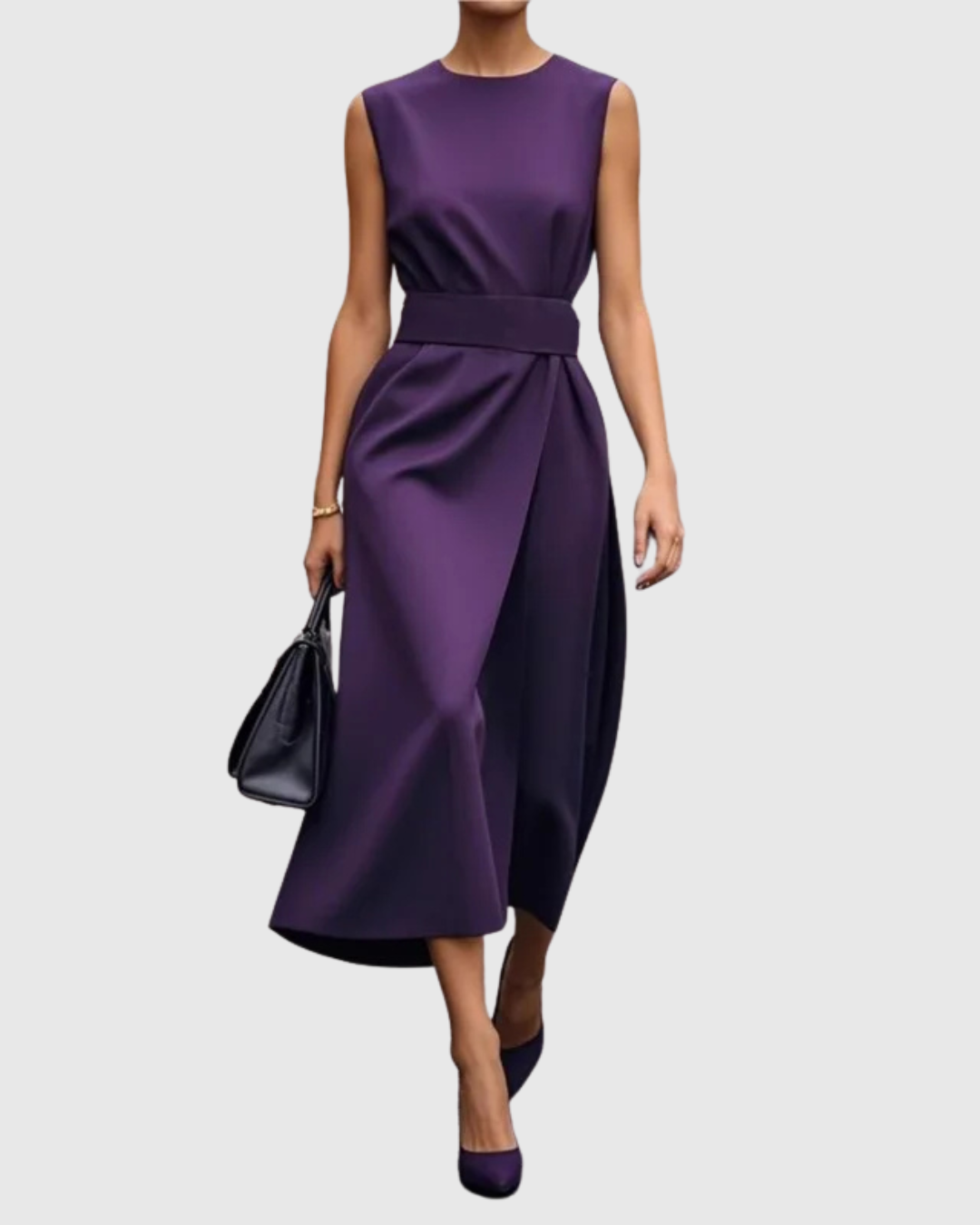 Aubrielle™ | Elegancka Sukienka z Okrągłym Dekoltem