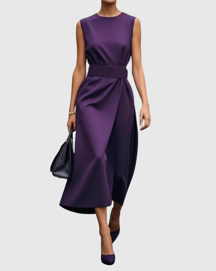 Aubrielle™ | Elegancka Sukienka z Okrągłym Dekoltem