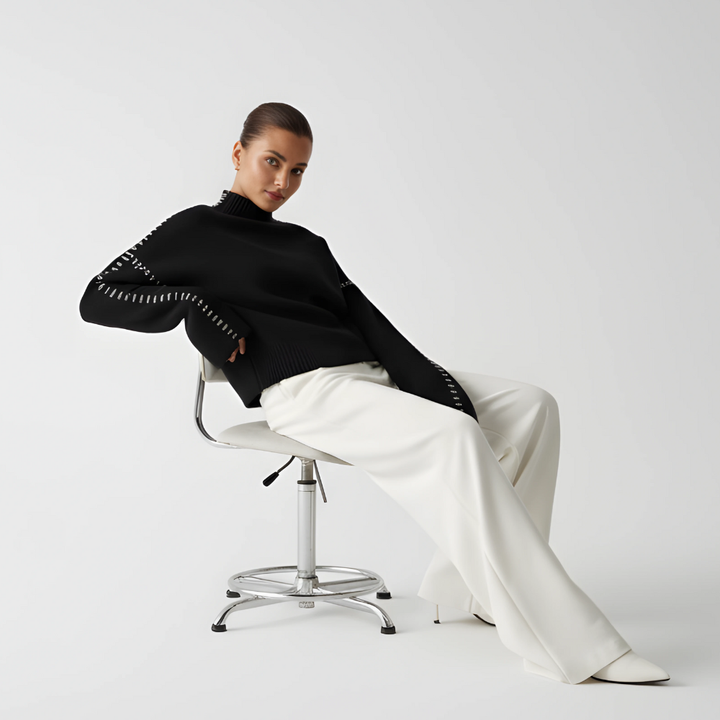 Sweter Damski | Luźny Przewiewny Krój
