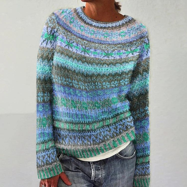 Karolina – Sweter Dziany Skandynawski