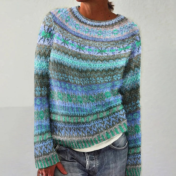 Karolina – Sweter Dziany Skandynawski