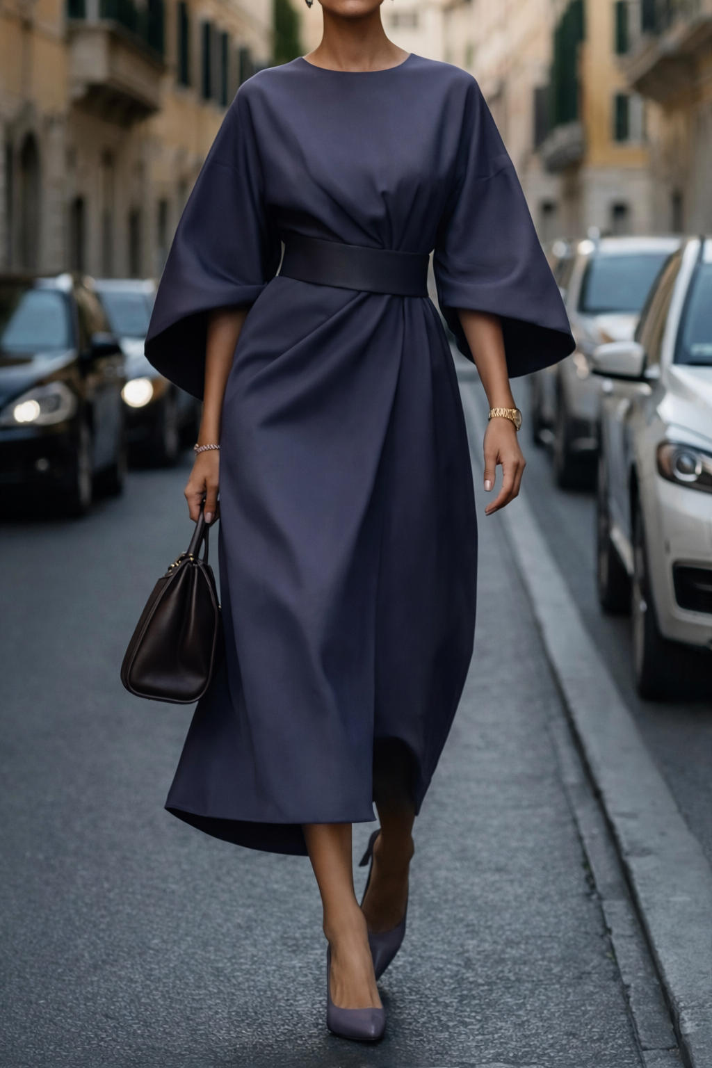 Luna | Modelująca Elegancja z Drapowaną Talią