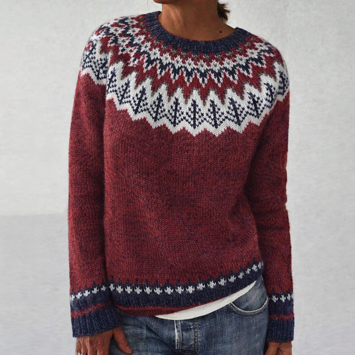 Karolina – Sweter Dziany Skandynawski