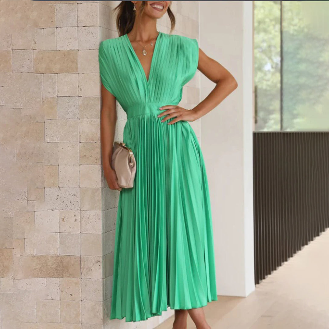 Marni™ | Ponadczasowa plisowana sukienka midi