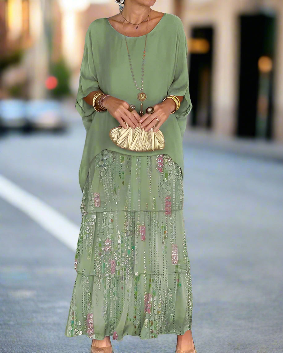 Lunara – Elegancka Sukienka Maxi Boho