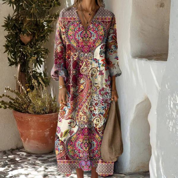 Nora Urban Bohemian Sukienka – Sztuka spotyka jesienną elegancję