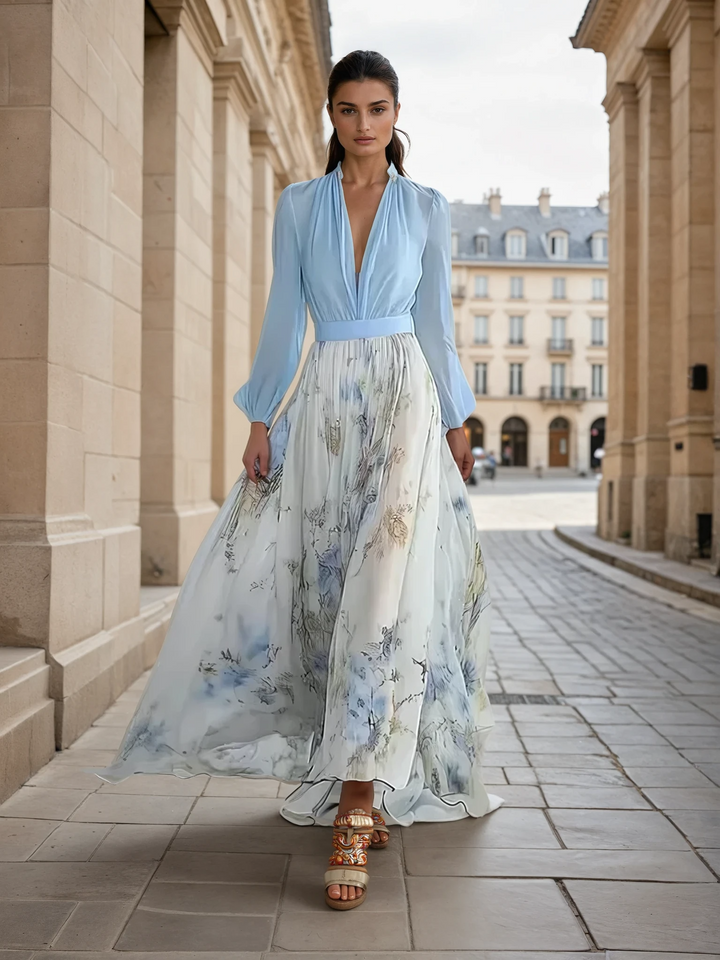 Peniel™ | Elegancka Kwiatowa Sukienka Maxi