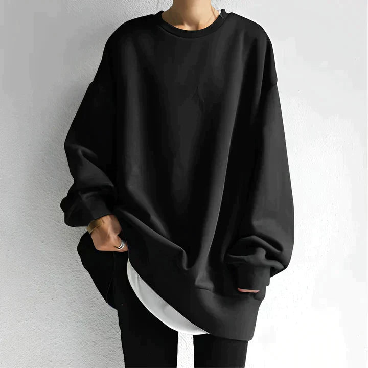 Damski Oversize Sweter | Sweter Plus Size, Długi Rękaw