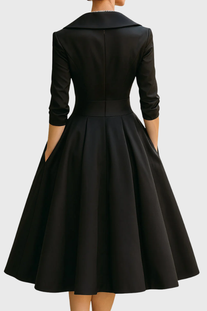 Rosa - Elegancka sukienka midi