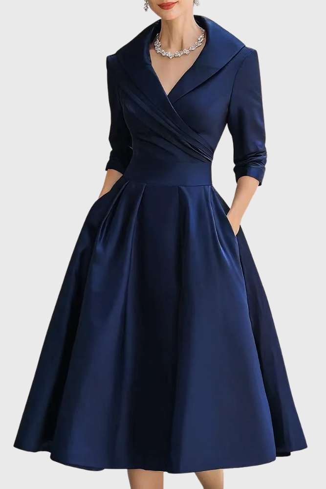Rosa - Elegancka sukienka midi