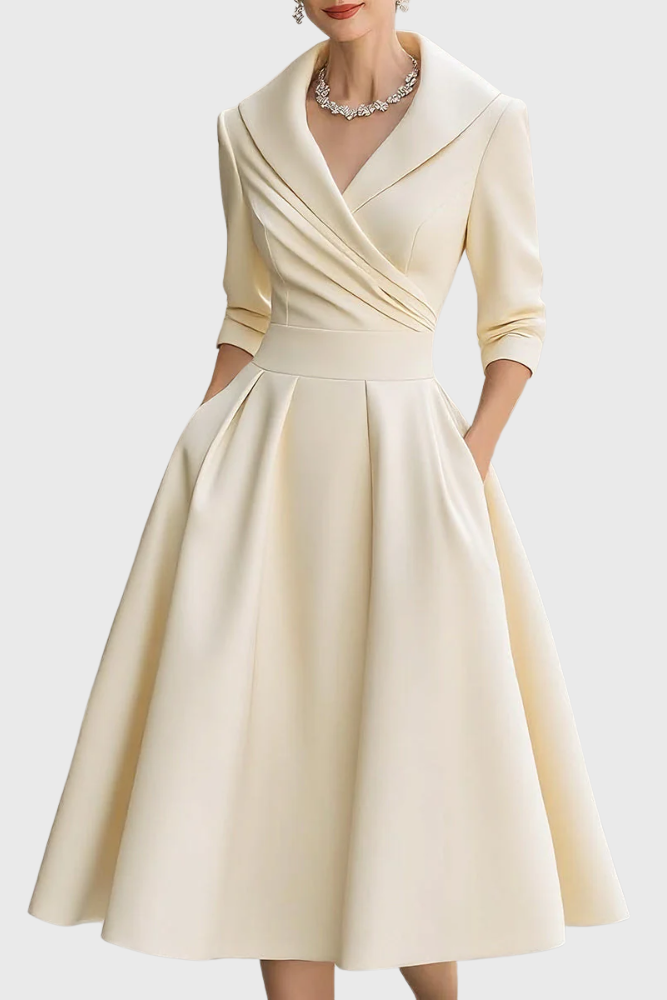 Rosa - Elegancka sukienka midi