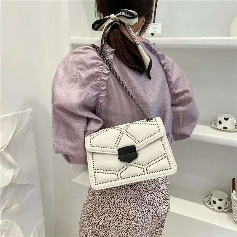 Elegancka Torebka na Ramię - Moda z PU Skóry