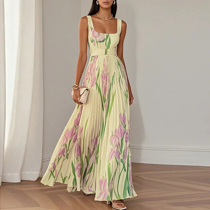 Oriah™ | Kwiatowa Sukienka Maxi w Stylu A