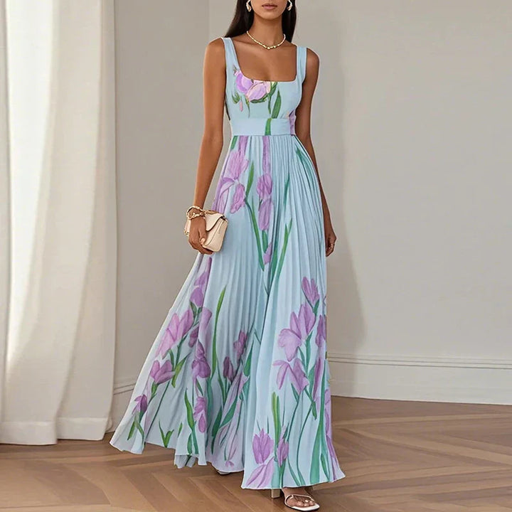 Oriah™ | Kwiatowa Sukienka Maxi w Stylu A