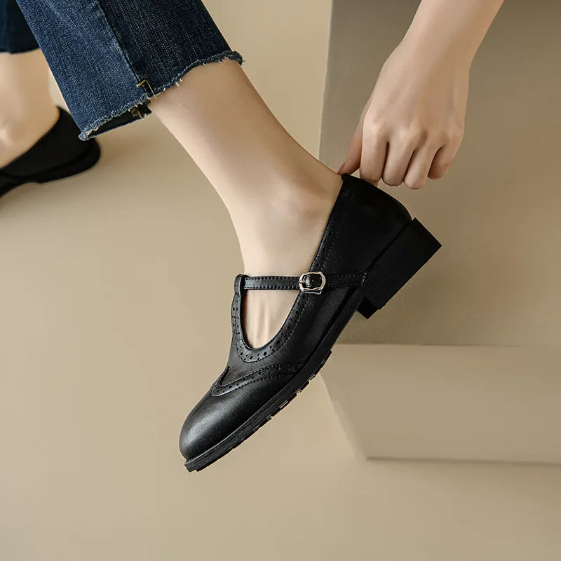 Sarah™ | Eleganckie Mary Jane z paskiem T