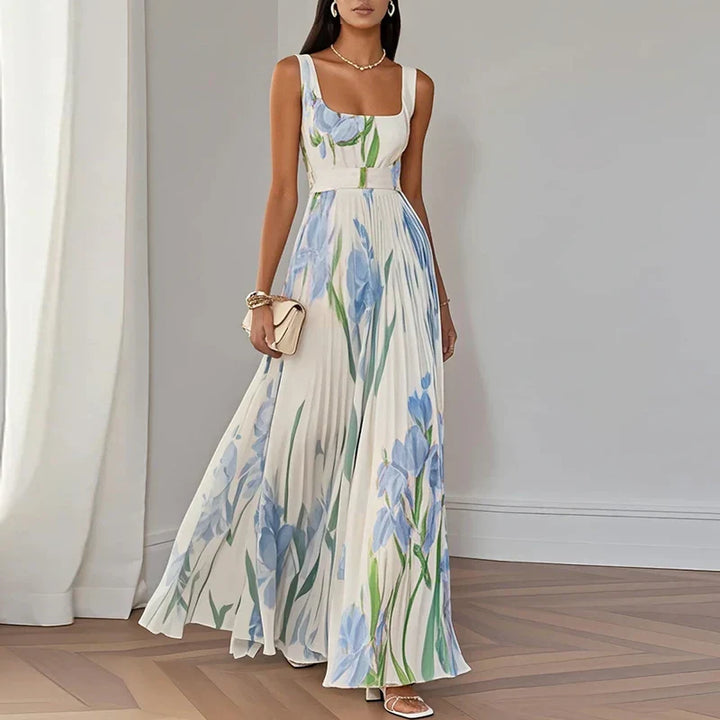 Oriah™ | Kwiatowa Sukienka Maxi w Stylu A