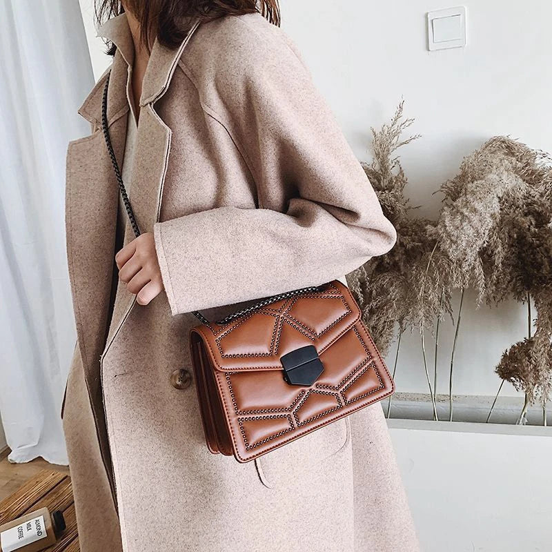 Elegancka Torebka na Ramię - Moda z PU Skóry