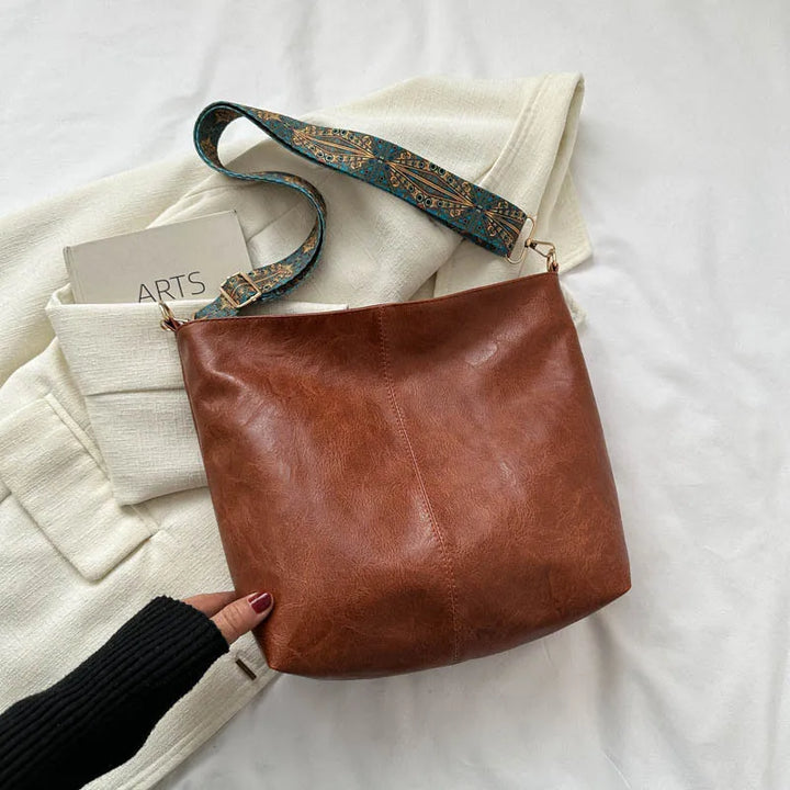 Chelsey - Vintage Skórzana Torba Na Ramię