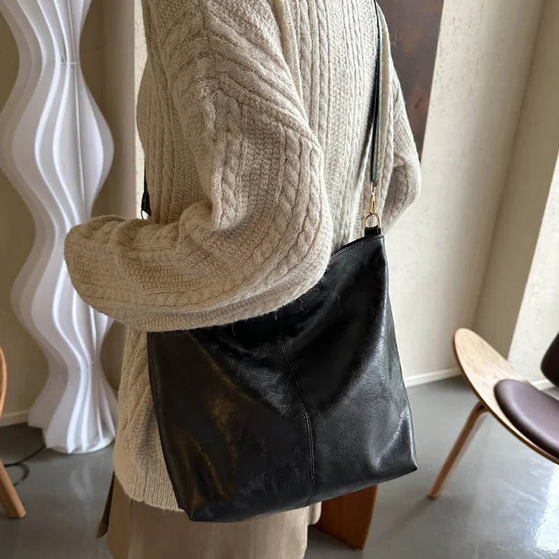 Chelsey - Vintage Skórzana Torba Na Ramię