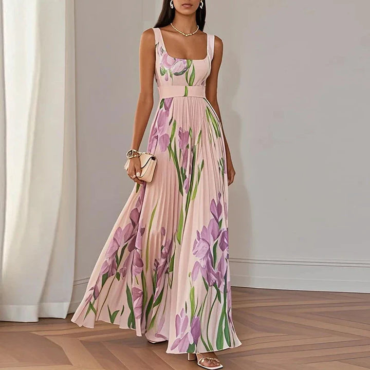 Oriah™ | Kwiatowa Sukienka Maxi w Stylu A