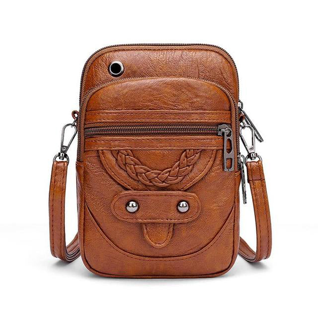 Vellana - Vintage Skórzana Torba Na Ramię