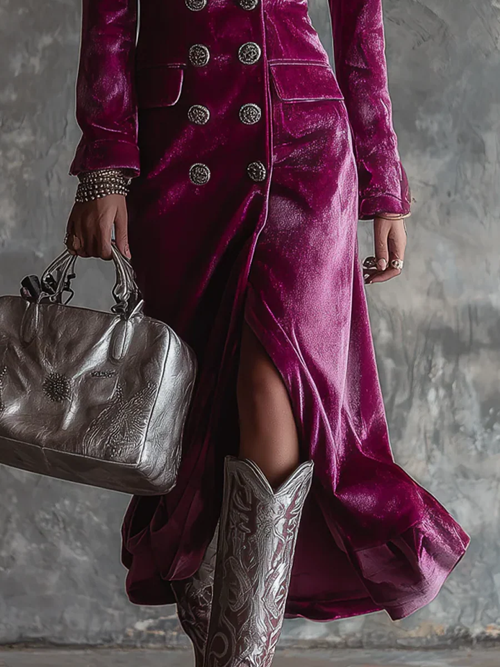 Victoria | Aksamitna Sukienka Blazer