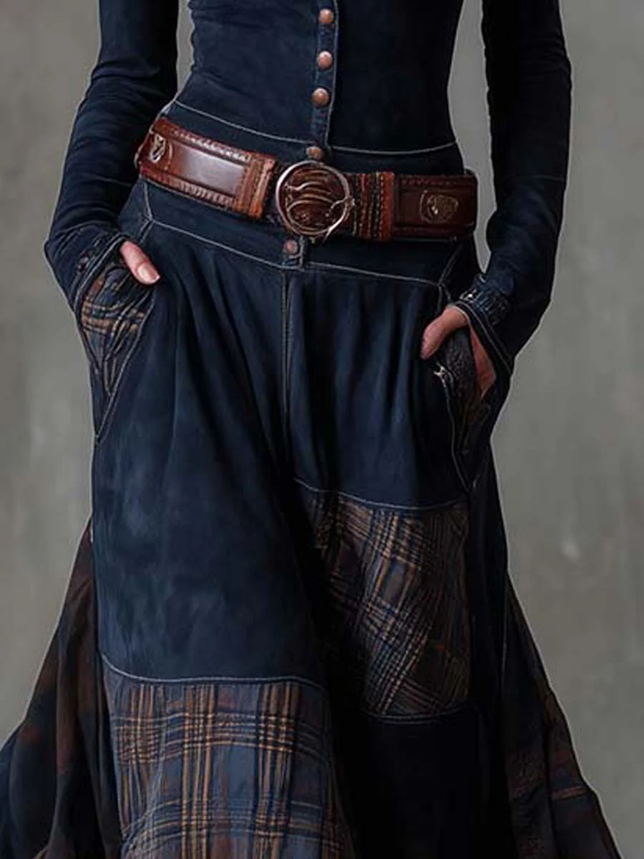 Michelle | Suede Dress with Belt