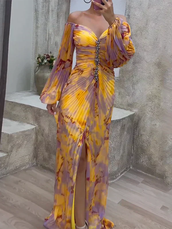 Kristine | Elegancka Sukienka z Dekoltem w Serek