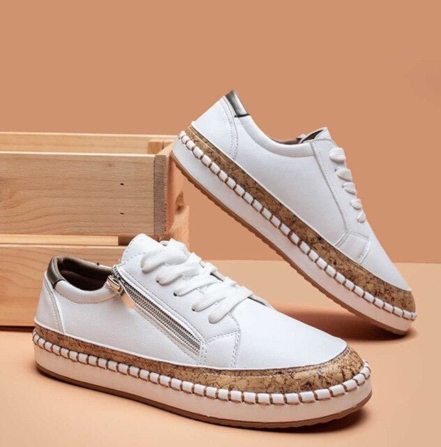 FLORIANA | Sneakers Ortopedyczne z Unikalnym Designem Vintage Kwiatów