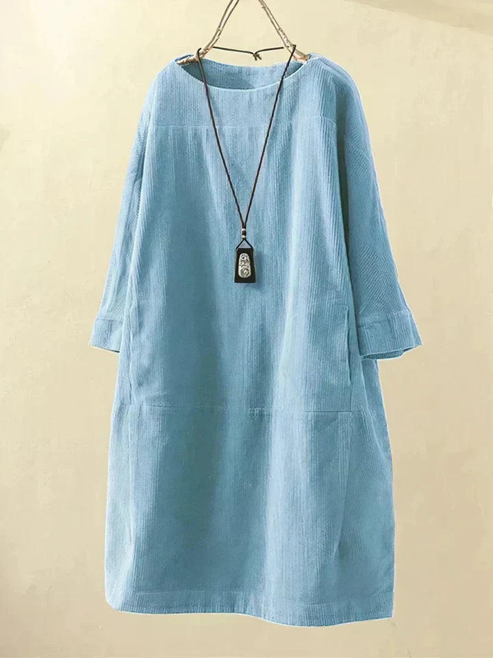 Tunika z vintage korduroju, wygodna