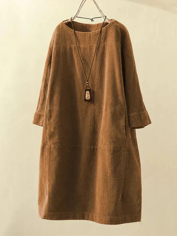 Tunika z vintage korduroju, wygodna
