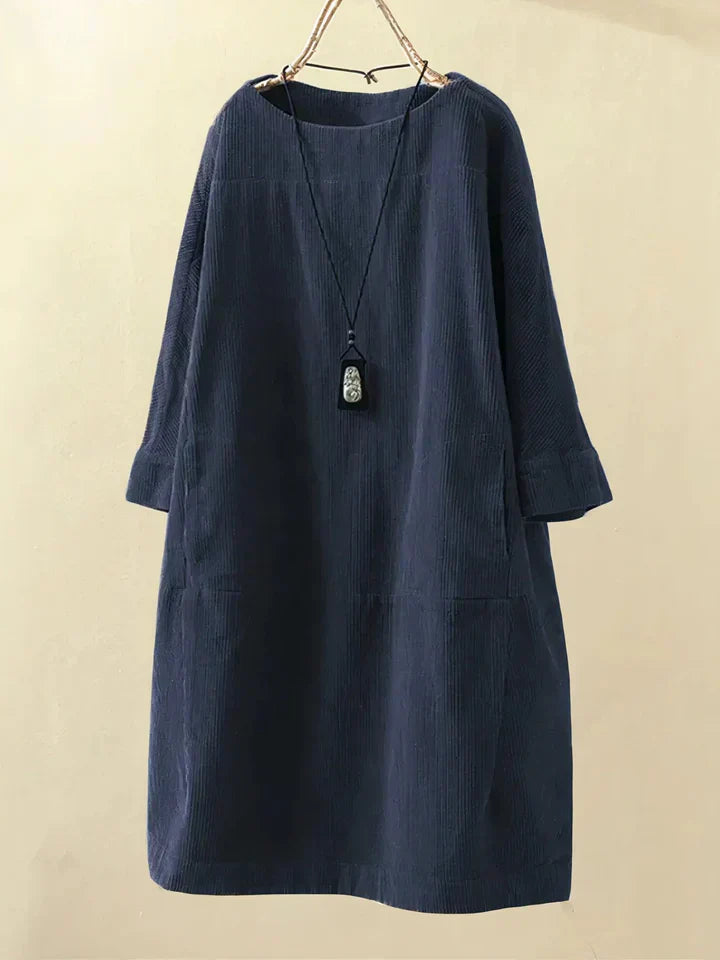 Tunika z vintage korduroju, wygodna