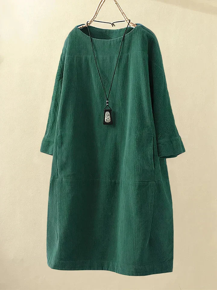 Tunika z vintage korduroju, wygodna