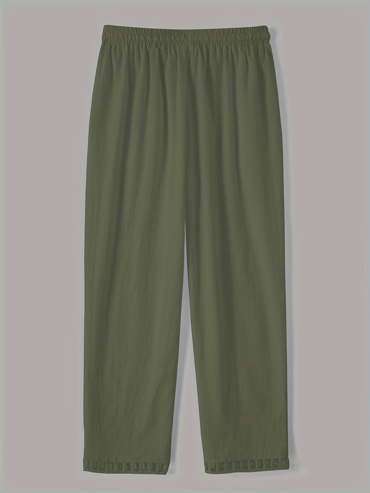Wren – Spodnie Cropped Relax z Kontrastowymi Detalami