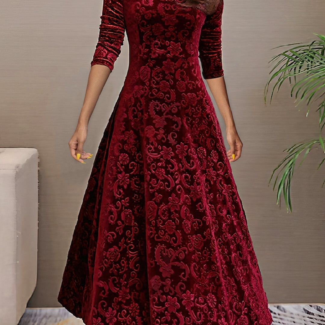 Denise | Welurowa Elegancka Sukienka