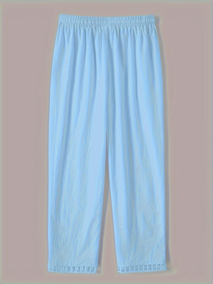 Wren – Spodnie Cropped Relax z Kontrastowymi Detalami