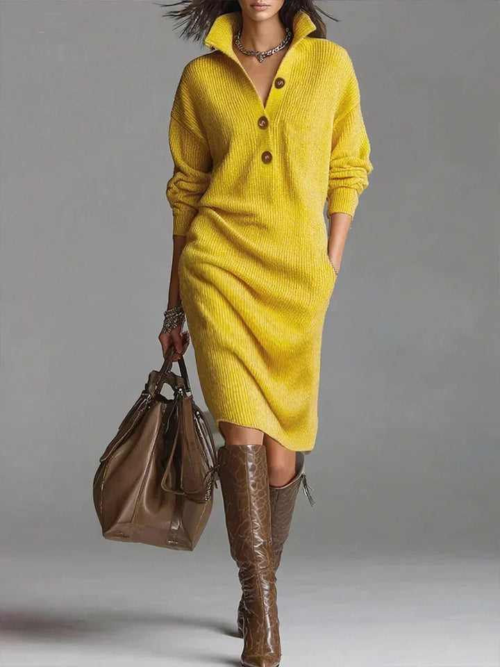 Janice | Elegancka Sukienka Swetrowa