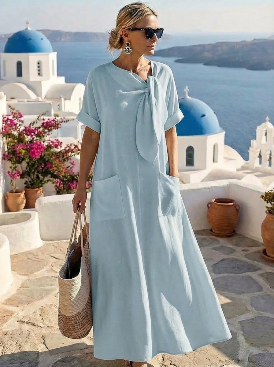 Fleur™ Elegancka Sukienka z Kieszeniami