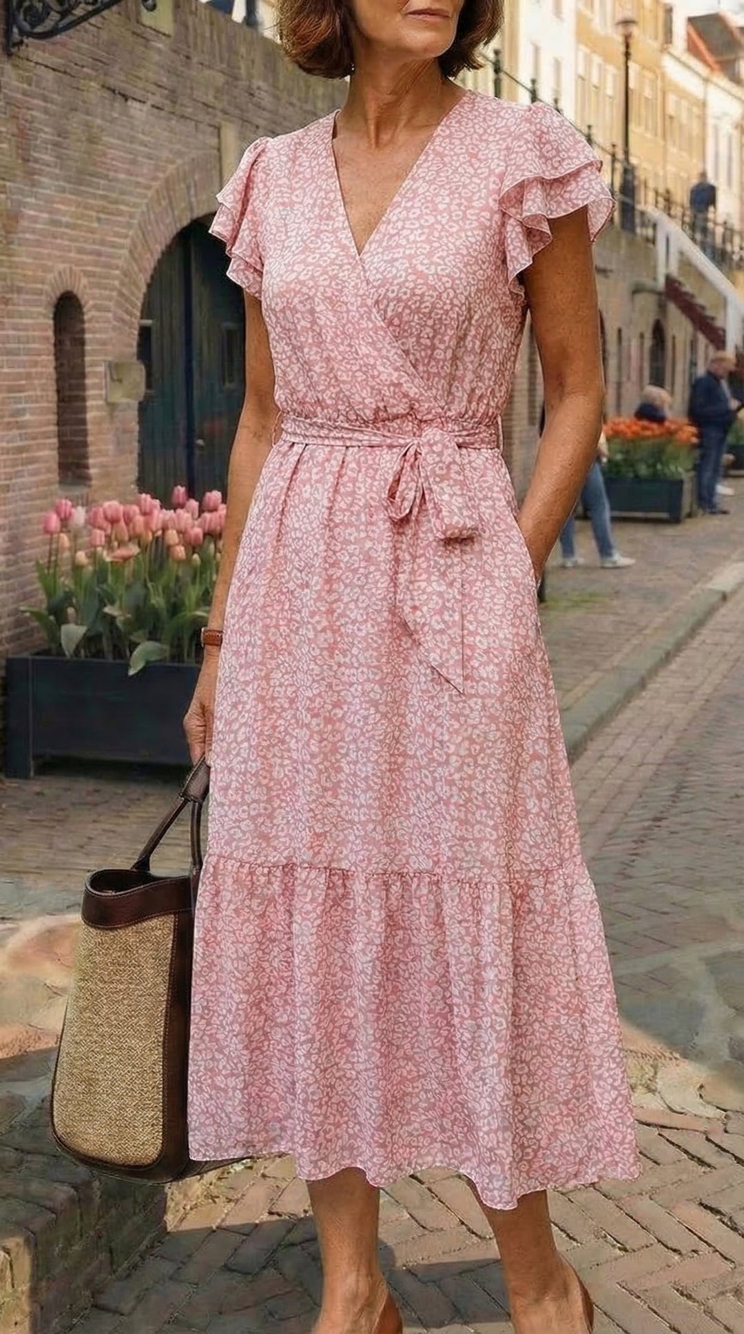 Eva | Elegancka Sukienka Kwiatowa