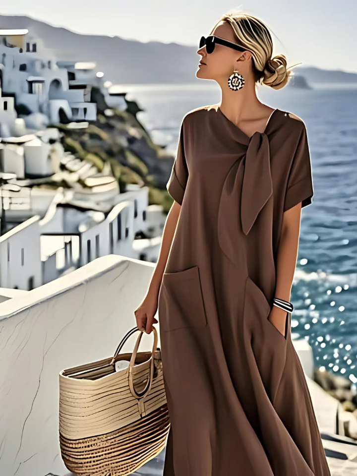 Ella™ Elegancka Sukienka z Kieszeniami